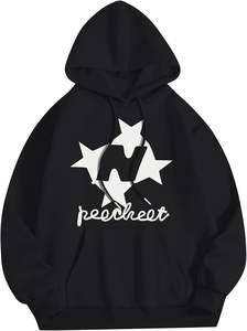 Sudaderas con Capucha Gráficas Estilo Preppy para Chicas Adolescentes, Sudadera Holgada de Otoño con Forro, Manga Larga y Felpa - Product Image 3