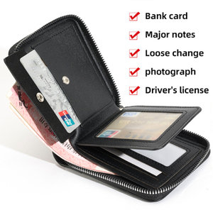 Cartera de Cuero Genuino para Hombre GENTS GARB, con Protección RFID Antirrobo, Diseño Sólido y Duradero, Cierre Personalizado, Gran Capacidad, Tarjetero - Product Image 2