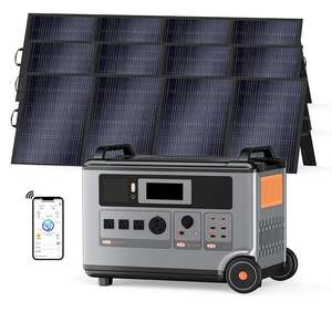 Generatore Solare PowerMax 3600 da 3600Wh con 3 Pannelli da 400W, Stazione di Energia Solare con 4 Prese AC (6000W di Picco), Ricarica Completa in 1,2 Ore - Product Image 1