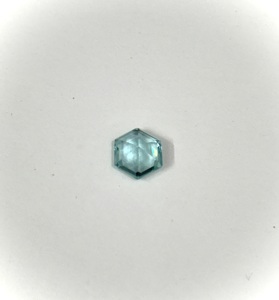 Granate YAG Paraiba cultivado en laboratorio, pulido Czerolski, 6 mm, sintético, creado en laboratorio, corte hexagonal - Product Image 5