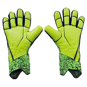 Venta al por mayor guantes profesionales de portero de dedo completo cuero transpirable diseño antideslizante alta calidad tamaño personalizable Unisex - Product Image 4
