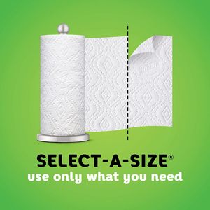 Bounty Select-A-Size Jumbo Roll Papier hygiénique Jetable Antibactérien Solide et Doux Pâte de bois vierge jetable Écologique - Product Image 6