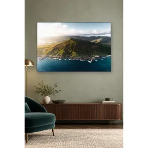 Impression sur toile Fida Hawaii Crater Hill et Ocean Coast - Product Image 1