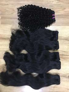 Extensiones de cabello humano virgen Remy ondulado natural de Vietnam máquina doble trama piojos y liendres gratis - Product Image 3