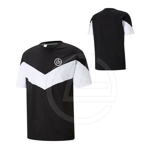 Camiseta informal de gran tamaño para hombre con lavado vintage y corte ancho Camiseta de algodón de gran tamaño para hombre - Product Image 1