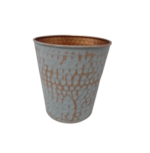 Juego de macetas de forma redonda de Metal de Color dorado moderno de 3 tamaños medianos para decoración de macetas para sala de estar y jardín - Product Image 3