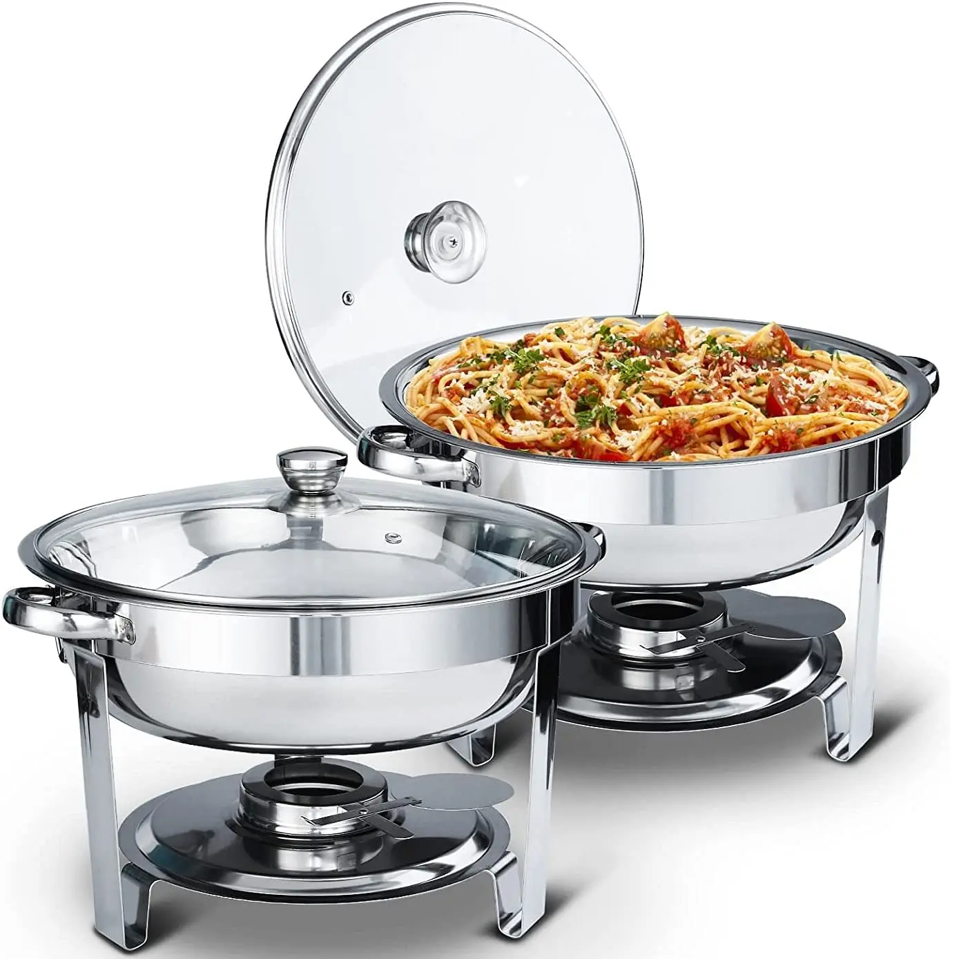 Wholesaler Hotel Kitchen Catering Serving Chafing Dish Glossy Polished Silver Plated Chafing Dish At Affordable Price