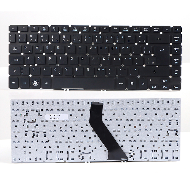 US UK Brand New Keyboard for Acer Aspire V5-471G V5-431P V5-431 V5-471 V5-471P Black No Backlit Laptop Keyboard