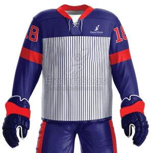 Recién llegado, uniforme de hockey sobre hielo ligero y transpirable, materiales de poliéster duraderos para protección - Product Image 4