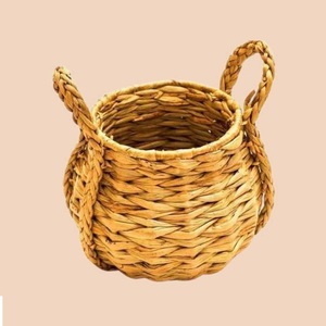 Seagrass <b>Storage</b> <b>Basket</b> Weaving Straw Cosmetics <b>Storage</b> Tableware Rattan Box Wicker Woven <b>Basket</b> <b>Rectangle</b> <b>Storage</b> Box with Lock - Product Image 6