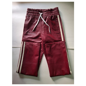 Precio barato colores brillantes cintura alta moda cuero suelto estilo holgado pantalones de cuero para hombres - Product Image 4