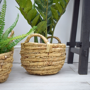 High Quality Handmade Water Hyacinth and <b>Seagrass</b> Wicker <b>Storage</b> <b>Baskets</b> for House Hold Use Wholesale Handicrafts Products - Product Image 5