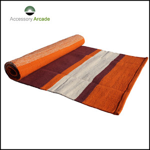 Esterilla de yoga ecológica de algodón con estampado personalizado para uso en comedor y dormitorio fabricante indio de esterillas de ejercicio - Product Image 3