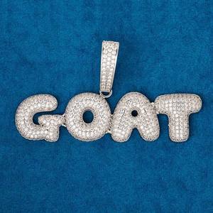 Colgante de diamante de moissanita de corte redondo, colgante de joyería fina de Hip Hop con estilo, colgante de corte único para hombre, regalo para hombre - Product Image 1