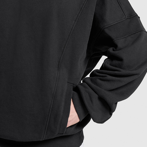 Chándales holgados personalizados para hombres Juego de chándal de color de contraste holgado de peso pesado - Product Image 5