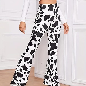 Nouveau 2025 pantalons de survêtement évasés à séchage rapide 100% coton décontracté élégant femmes pantalons Top qualité 3D imprimé femmes pantalon - Product Image 2