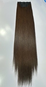 Extensiones de Cabello Natural Virgen de Alta Calidad con Clip, 100% Cabello Remy Vietnamita Liso, Color Marrón, Liso Extremo, Sin Caída, Hecho a Máquina - Product Image 6
