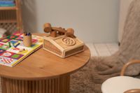 Jouets de téléphone pour enfants en rotin tressé faits à la main de haute qualité, écologiques, les plus vendus, fournisseur artisanal vietnamien en gros, personnalisables