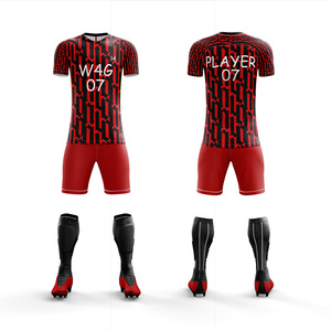 Conjunto de Camiseta y Pantalones Cortos de Fútbol Personalizados para Hombre, Impresión Personalizada, 100% Poliéster Ecológico, Secado Rápido, Elástico, Uniformes de Fútbol - Product Image 4