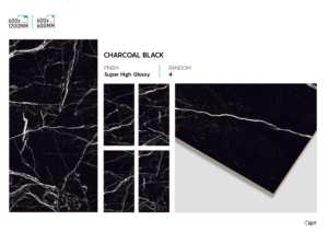 Azulejos de Porcelana con Acabado Espejo Súper Negro, Alto Brillo, 60x120cm, Azulejos de Lujo para Pisos y Paredes para Hogares - Product Image 5