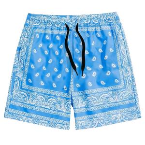 Beach Shorts <b>Man</b> Drawstring Waist Paisley Print Swim <b>Trunks</b> Loose Beach Shorts Outdoor Sports Fashion Leisure Board Shorts - Product Image 4