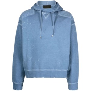 Embroidery Distressed Hoodies Acid Wash Vintage Washed <b>Men</b> <b>Fleece</b> Streetwear Distressed <b>Hoodie</b> - Product Image 6