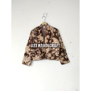 Chaqueta Acolchada con Parches de Estilo Nuevo para Mujer, Abrigo con Estampado Floral, Ropa de Fiesta, Chaqueta para Mujer, Regalo para Mujer, Regalo de Navidad, Abrigo Estampado Nuevo - Product Image 2