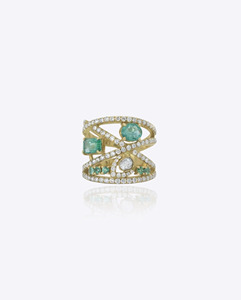 Premium Quality 9K Gold Diamond Polki <b>Ring</b> for Women <b>Indian</b> Ethnic Bridal Jewelry Luxury Wedding Party Wear Finger <b>Ring</b> - Product Image 1