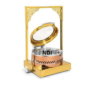 Decorative Restaurant Equipment Chafing Dish Hand Engraved Design Buffet Food Warmer Chafing Dish Customized Shape - Product Image 6