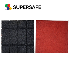Malaysia High Quality Safety Flooring Rubber <b>Playground</b> Tiles Non-Toxic Recycled Rubber Tiles for Indoor Outdoor Fitness - Product Image 3