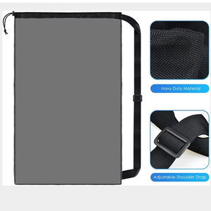 Sac de rangement grande capacité en maille polyester 300D pour ballons de football et de basketball, idéal pour l'entraînement d'équipe, avec fermeture éclair et tissu résistant - Product Image 2