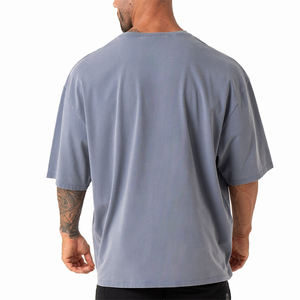 Nuevo verano barato personalizado al por mayor camisetas lisas hombres OEM manga corta Camiseta nuevo diseño para hombres al por mayor lavado ácido de gran tamaño - Product Image 3