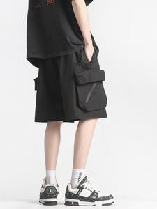 Short cargo décontracté à séchage rapide pour hommes avec design Joker 100% polyester tendance grande poche expédition DDP - Product Image 4