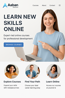Sitio web de eLearning con servicios de gestión de cursos Agencia cualificada de desarrollo Web que ofrece soluciones en línea asequibles y fiables