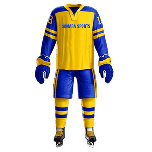 Uniformes de Hockey sobre Hielo Personalizados de Primera Calidad, Uniformes de Equipo 100% Poliéster, Impermeables, de Secado Rápido y Transpirables - Product Image 1