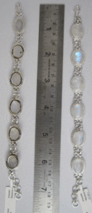 Shah Gems Women's Natural <b>Rainbow</b> Moonstone <b>Bracelet</b> 925 Sterling Silver Crystal <b>Bracelets</b> & Bangles - Product Image 1