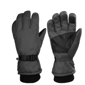 Guantes deportivos de invierno de tamaño personalizado de la mejor calidad Guantes de esquí de cuero suaves y transpirables con función de pantalla táctil - Product Image 3