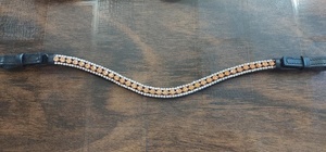 Royal Blue Crystal Equestrian Brow Band 8mm Diseñador de alta calidad Ropa de montar de cuero Cómodo Negro Marrón Conjunto Accesorio - Product Image 4