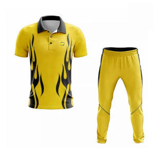 Vente en gros d'uniformes de travail et de cricket pour hommes polo et pantalon polyester/coton imprimé pour ensembles de cricket - Product Image 1