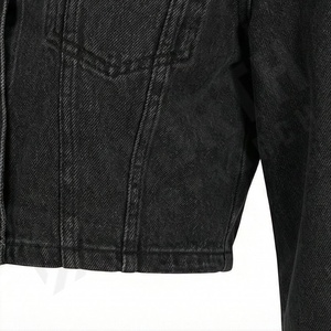 Chaquetas Vaqueras para Mujer, Diseño Personalizado de Invierno, Talla Grande, Abrigo de Mezclilla de Algodón y Poliéster, Ropa Exterior Elegante, Color Personalizado Informal - Product Image 5