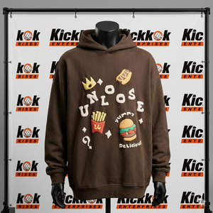 OEM Manufacturer Men's Brown Fleece Hooded Sweatshirt Regular Fit Solid Color Casual Zip Up Hoodie Autumn Wear - Product Image 1