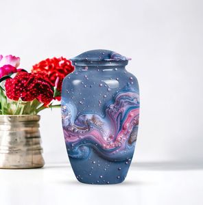 โกศเซรามิกโลหะแบบย่อยสลายได้สำหรับสัตว์เลี้ยงขี้เถ้าขี้เถ้า - Product Image 5