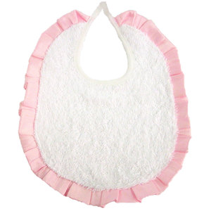Produit d'alimentation pour bébé Galetta Bibble en shantung rose - Product Image 1