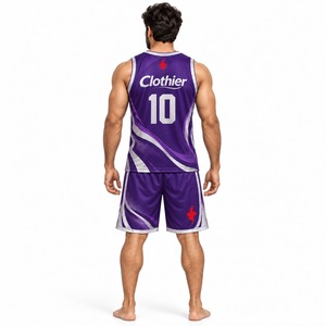 Ensemble Maillot et Short de Basketball Personnalisé en Gros – Tenue de Sport Légère et Respirante pour Équipes Jeunes Unisexe - Product Image 2