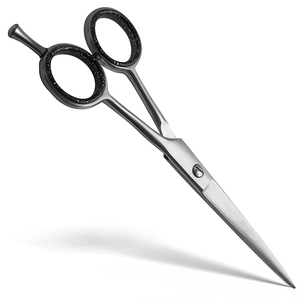 Ciseaux de coupe de cheveux de barbier de haute qualité finition Dall ciseaux de Salon de coiffure de beauté en acier en métal avec anneau en caoutchouc fantaisie - Product Image 3