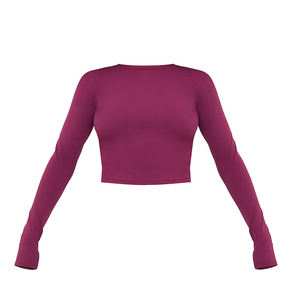 Camisetas cortas personalizadas 2025 para mujer para verano, ropa recortada con estampado de gran tamaño en blanco sólido para mujer - Product Image 5