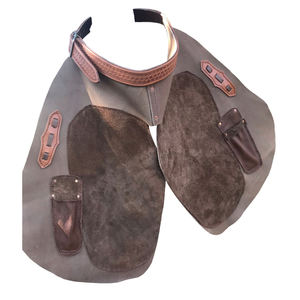 Delantal de herrador de calidad superior profesional Chap cuero genuino para el cuidado de herraduras de caballos veterinario ecuestre duradero - Product Image 3