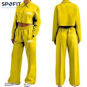 Chándal de ropa deportiva informal de Invierno para mujer, ropa de calle de dos piezas, sudadera, conjuntos de sudadera holgada y pantalones ajustados - Product Image 2