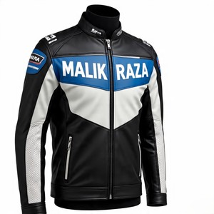 Veste de moto en cuir sur mesure (1.2mm-1.4mm) | Marque privée | Malik Raza - Product Image 4