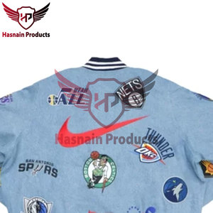 Veste bomber de baseball à rayures multiples avec logo personnalisé, veste de qualité supérieure, logo personnalisé, unisexe, manches de qualité supérieure, coupe-vent d'hiver - Product Image 5